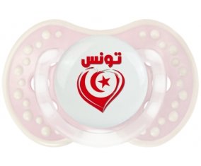 Tunisie en arabe + cœur Sucette LOVI Dynamic Retro-rose-tendre classique