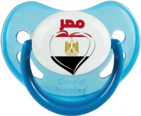 Égypte en arabe + cœur Sucete Physiologique Bleue phosphorescente