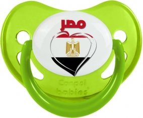 Égypte en arabe + cœur Sucete Physiologique Vert phosphorescente