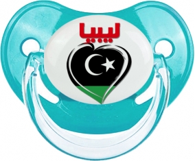 Libye en arabe + cœur : Sucette Physiologique personnalisée