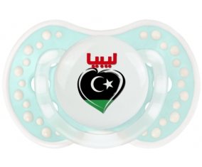 Libye en arabe + cœur Sucette LOVI Dynamic Retro-turquoise-lagon classique