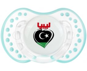 Libye en arabe + cœur Sucette LOVI Dynamic Retro-blanc-lagon classique