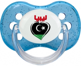Libye en arabe + cœur : Sucette Cerise personnalisée