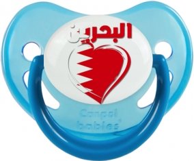 Bahreïn en arabe + cœur Sucete Physiologique Bleue phosphorescente