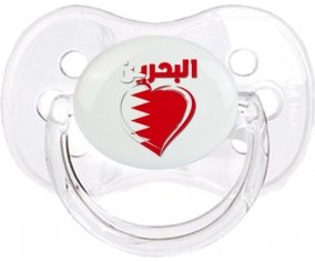 Bahreïn en arabe + cœur Sucette Cerise Transparent classique
