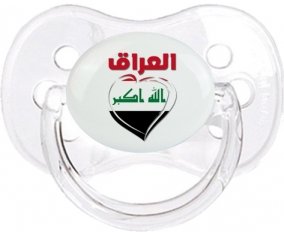 Irak en arabe + cœur Sucette Cerise Transparent classique