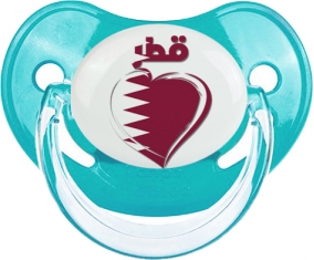 Qatar en arabe + cœur : Sucette Physiologique personnalisée