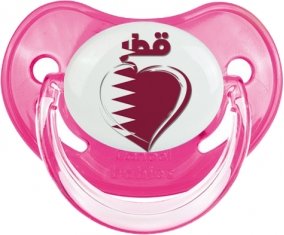 Qatar en arabe + cœur Sucete Physiologique Rose classique