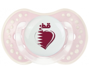 Qatar en arabe + cœur Tétine LOVI Dynamic Retro-rose-tendre classique
