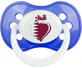 Qatar en arabe + cœur : Sucette Anatomique personnalisée