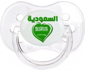 Arabie saoudite en arabe + cœur Sucette Cerise Transparent classique