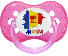 Andora maps Sucette Cerise Rose à paillette