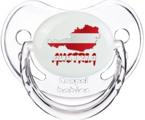 Austria maps Sucette Physiologique Transparent classique