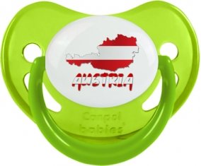 Austria maps Sucette Physiologique Vert phosphorescente