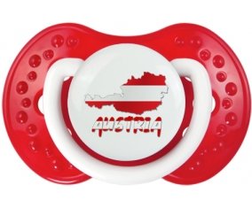 Austria maps Sucette LOVI Dynamic Blanc-rouge classique