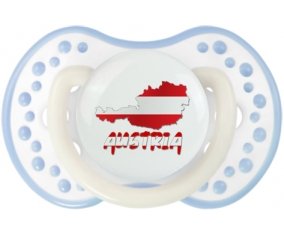 Austria maps Sucette LOVI Dynamic Blanc-cyan classique