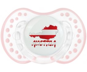 Austria maps Sucette LOVI Dynamic Retro-blanc-rose-tendre classique