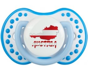 Austria maps Sucette LOVI Dynamic Blanc-bleu phosphorescente