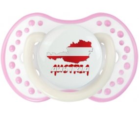 Austria maps Sucette LOVI Dynamic Blanc-rose phosphorescente