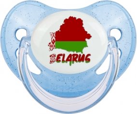 Belarus maps Sucette Physiologique Bleue à paillette