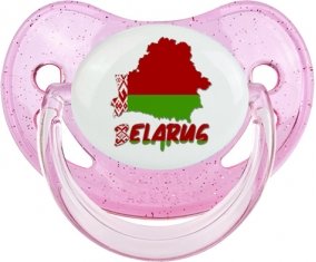 Belarus maps Sucette Physiologique Rose à paillette
