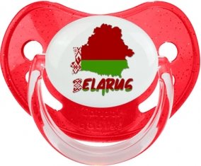 Belarus maps Sucette Physiologique Rouge à paillette