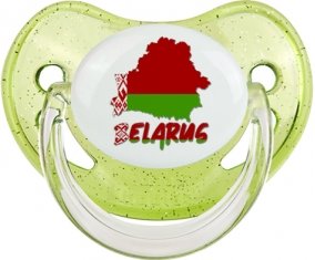 Belarus maps Sucette Physiologique Vert à paillette