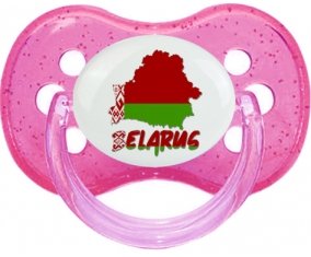 Belarus maps Tétine Cerise Rose à paillette