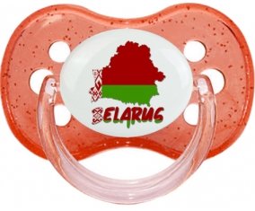 Belarus maps Tétine Cerise Rouge à paillette