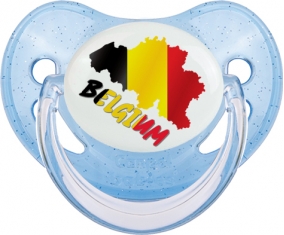 Belgium maps Tétine Physiologique Bleue à paillette