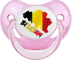 Belgium maps Tétine Physiologique Rose à paillette