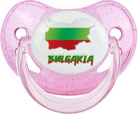 Bulgaria maps Sucette Physiologique Rose à paillette