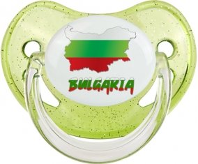 Bulgaria maps Sucette Physiologique Vert à paillette