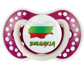 Bulgaria maps Sucette LOVI Dynamic Fuchsia phosphorescente