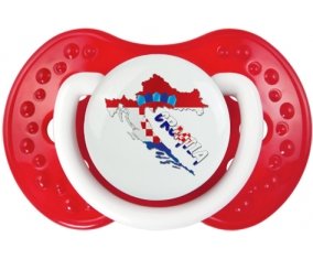 Croatia maps Sucette LOVI Dynamic Blanc-rouge classique