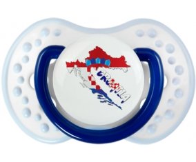 Croatia maps Sucette LOVI Dynamic Marine-blanc-bleu classique