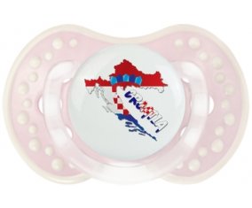 Croatia maps Sucette LOVI Dynamic Retro-rose-tendre classique