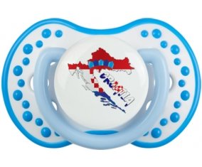 Croatia maps Sucette LOVI Dynamic Blanc-bleu phosphorescente