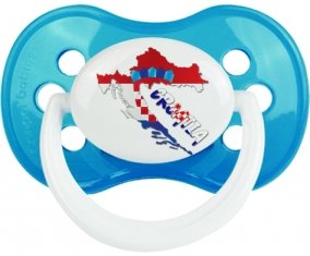 Croatia maps Sucette Anatomique Cyan classique