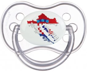 Croatia maps Sucette Anatomique Transparente classique