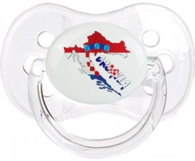 Croatia maps Tétine Cerise Transparent classique