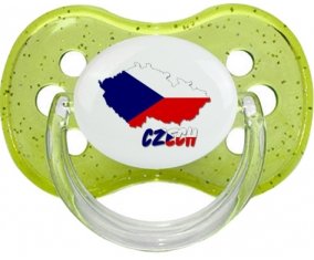 Czech maps Sucette Cerise Vert à paillette