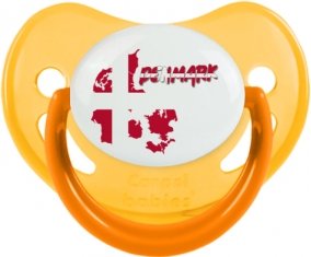 Denmark maps Sucette Physiologique Jaune phosphorescente