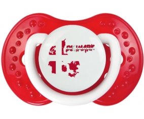 Denmark maps Sucette LOVI Dynamic Blanc-rouge classique