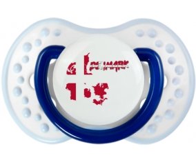 Denmark maps Sucette LOVI Dynamic Marine-blanc-bleu classique