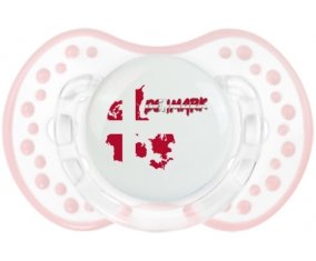 Denmark maps Sucette LOVI Dynamic Retro-blanc-rose-tendre classique