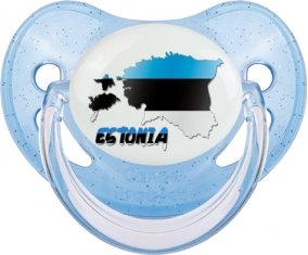 Estonia maps Sucette Physiologique Bleue à paillette