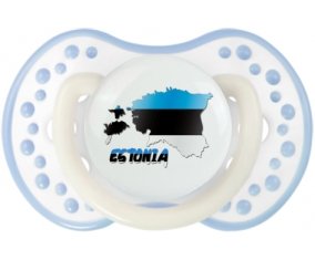 Estonia maps Sucette LOVI Dynamic Blanc-cyan classique