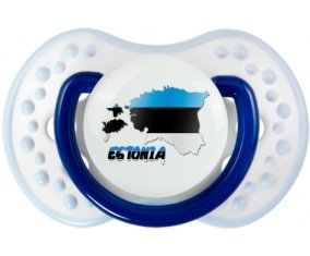 Estonia maps Sucette LOVI Dynamic Marine-blanc-bleu classique