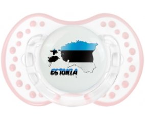 Estonia maps Sucette LOVI Dynamic Retro-blanc-rose-tendre classique